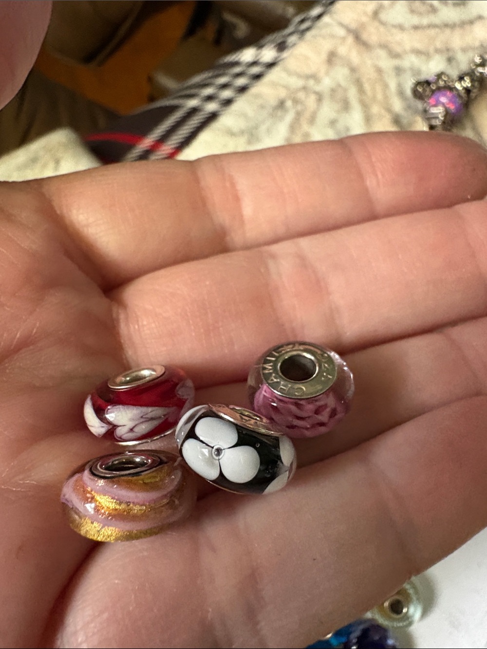 4 Chamilia charms